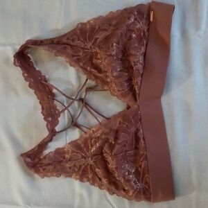 Victoria's Secret PINK blush lace bralette no pads